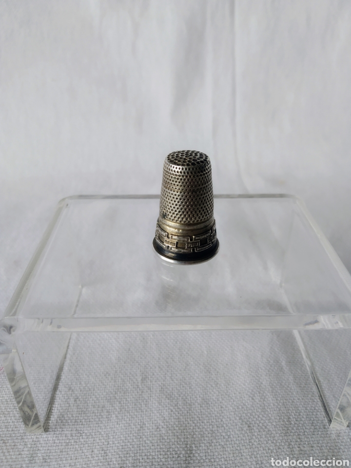 Coleccionismo de dedales: ANTIGUO DEDAL DE PLATA - Foto 1
