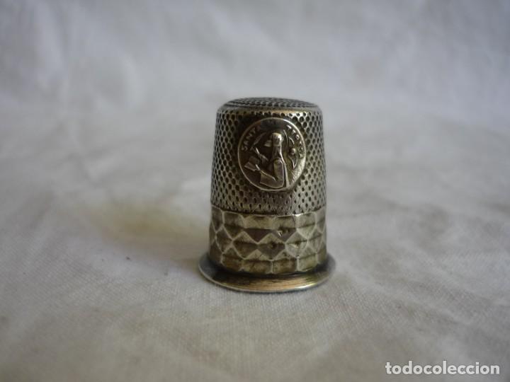 Coleccionismo de dedales: Dedal de plata Santa Teresa - Foto 2