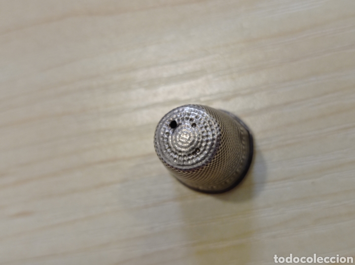 Coleccionismo de dedales: ANTIGUO DEDAL PLATA 800 TALLA 4. - Foto 8