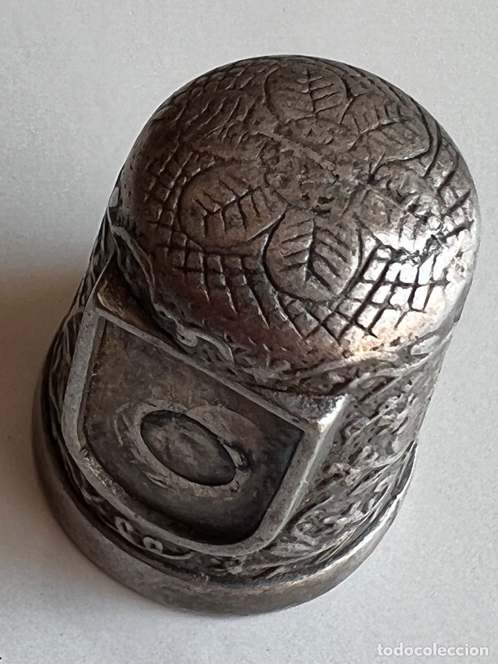Coleccionismo de dedales: DEDAL ANTIGUO DE PLATA - Foto 1