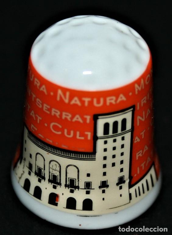 Coleccionismo de dedales: DEDAL DE PORCELANA - MONTSERRAT - Foto 1