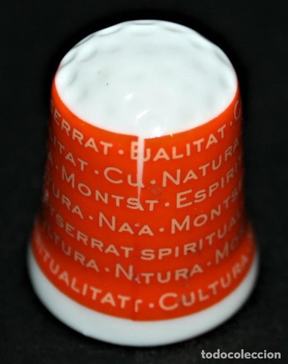 Coleccionismo de dedales: DEDAL DE PORCELANA - MONTSERRAT - Foto 2