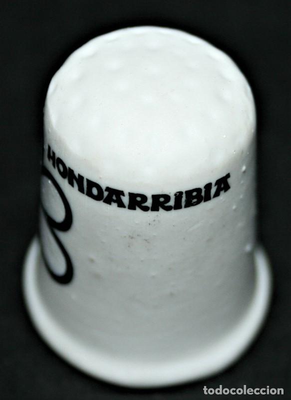 Coleccionismo de dedales: DEDAL DE CER&Aacute;MICA - HONDARRIBIA - Foto 2
