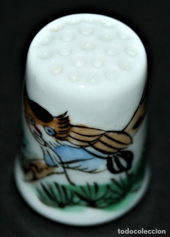 Coleccionismo de dedales: DEDAL DE PORCELANA - P&Aacute;JARO - Foto 1