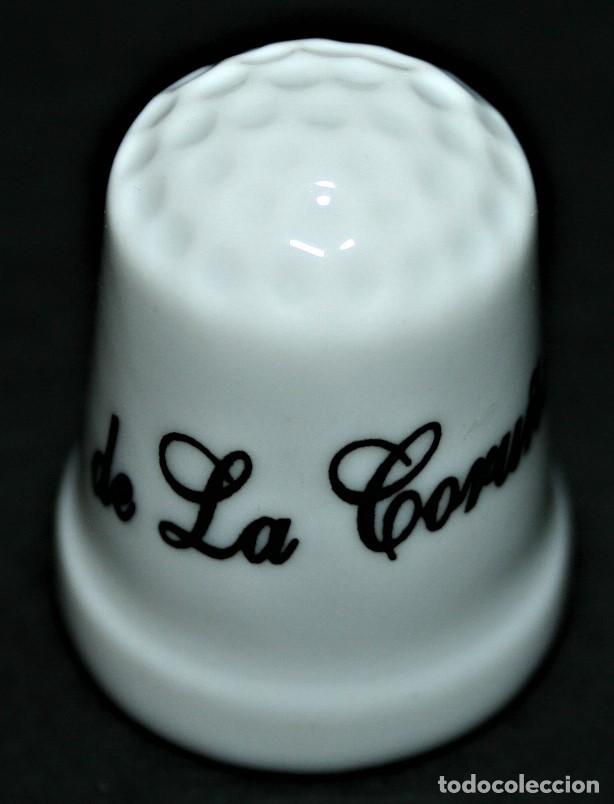 Coleccionismo de dedales: DEDAL DE PORCELANA - RDO. DE LA CORU&Ntilde;A - Foto 2