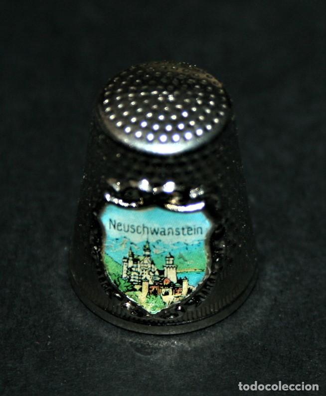 Coleccionismo de dedales: DEDAL MET&Aacute;LICO - NEUSCHWANSTEIN - Foto 1