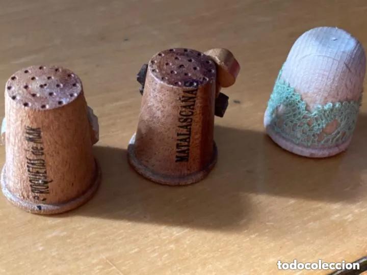 Coleccionismo de dedales: LOTE DEDALES MADERA - Foto 2