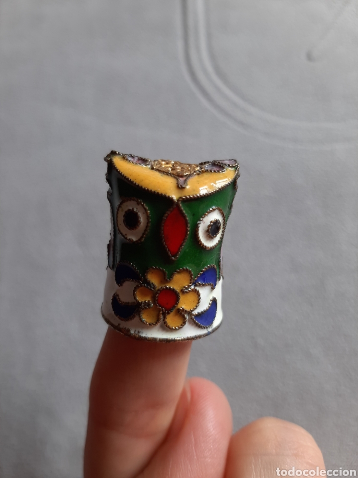 Coleccionismo de dedales: DEDAL ESMALTADO B&Uacute;HO - Foto 4