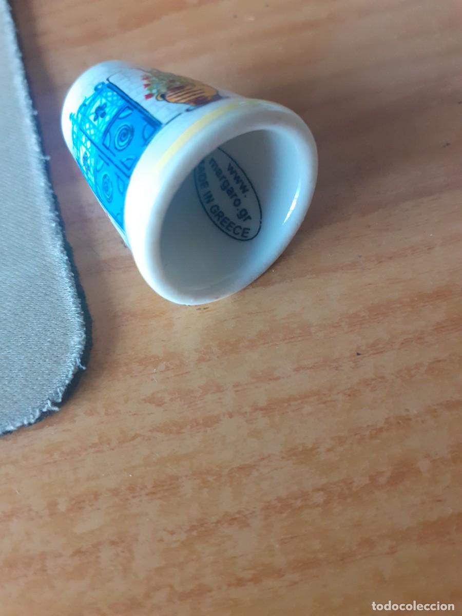 Coleccionismo de dedales: dedal de ceramica mykonos - Foto 4