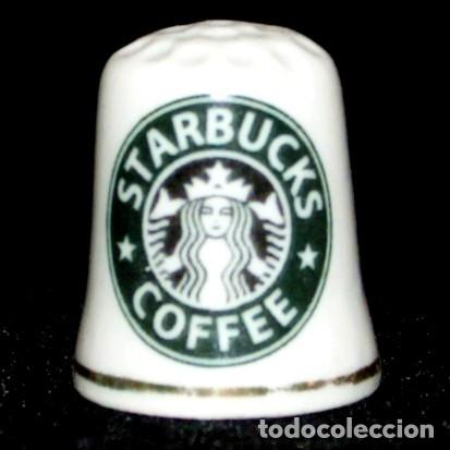 Coleccionismo de dedales: DEDAL PORCELANA - STARBUCKS - Foto 1