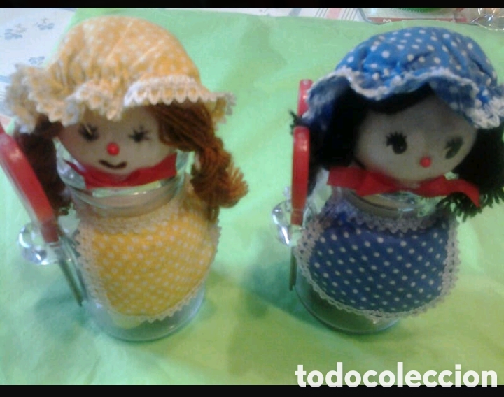 Coleccionismo de dedales: 2 MU&Ntilde;ECAS/COSTURERO x8&euro;-VINTAGE - Foto 3