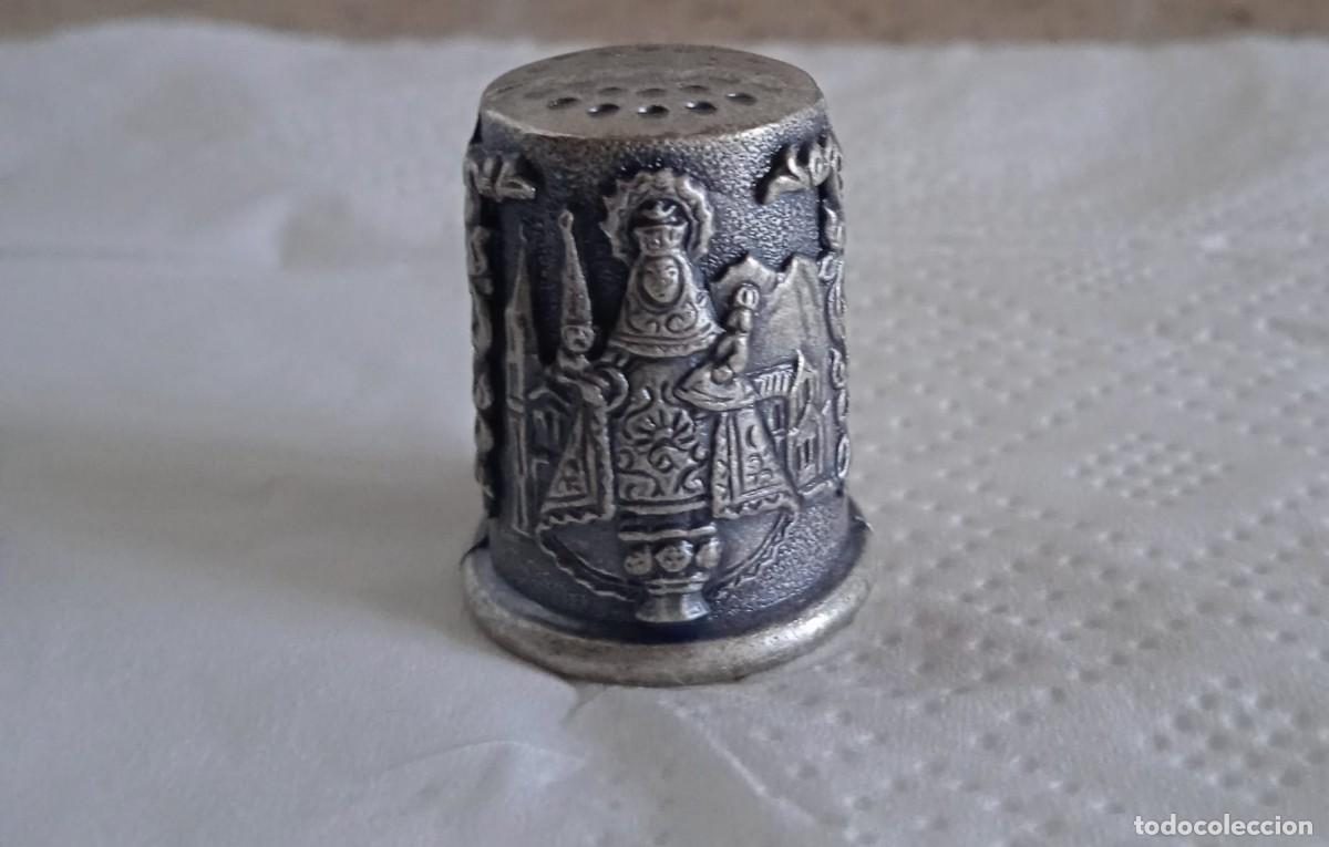 Coleccionismo de dedales: Dedal metalico covadonga - Foto 1