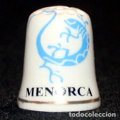 Coleccionismo de dedales: Dedal porcelana - MENORCA - Foto 1