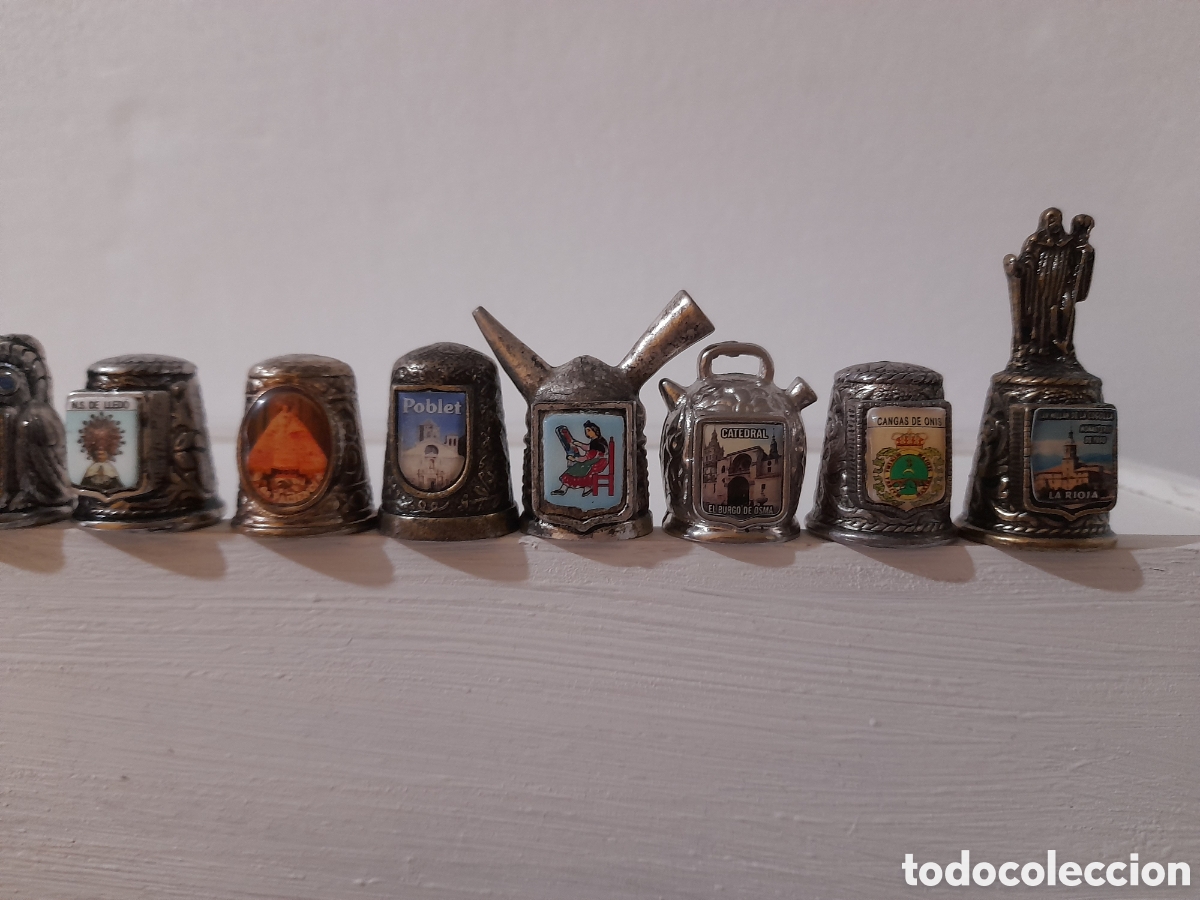 Coleccionismo de dedales: Lote 17 dedale metal. - Foto 2