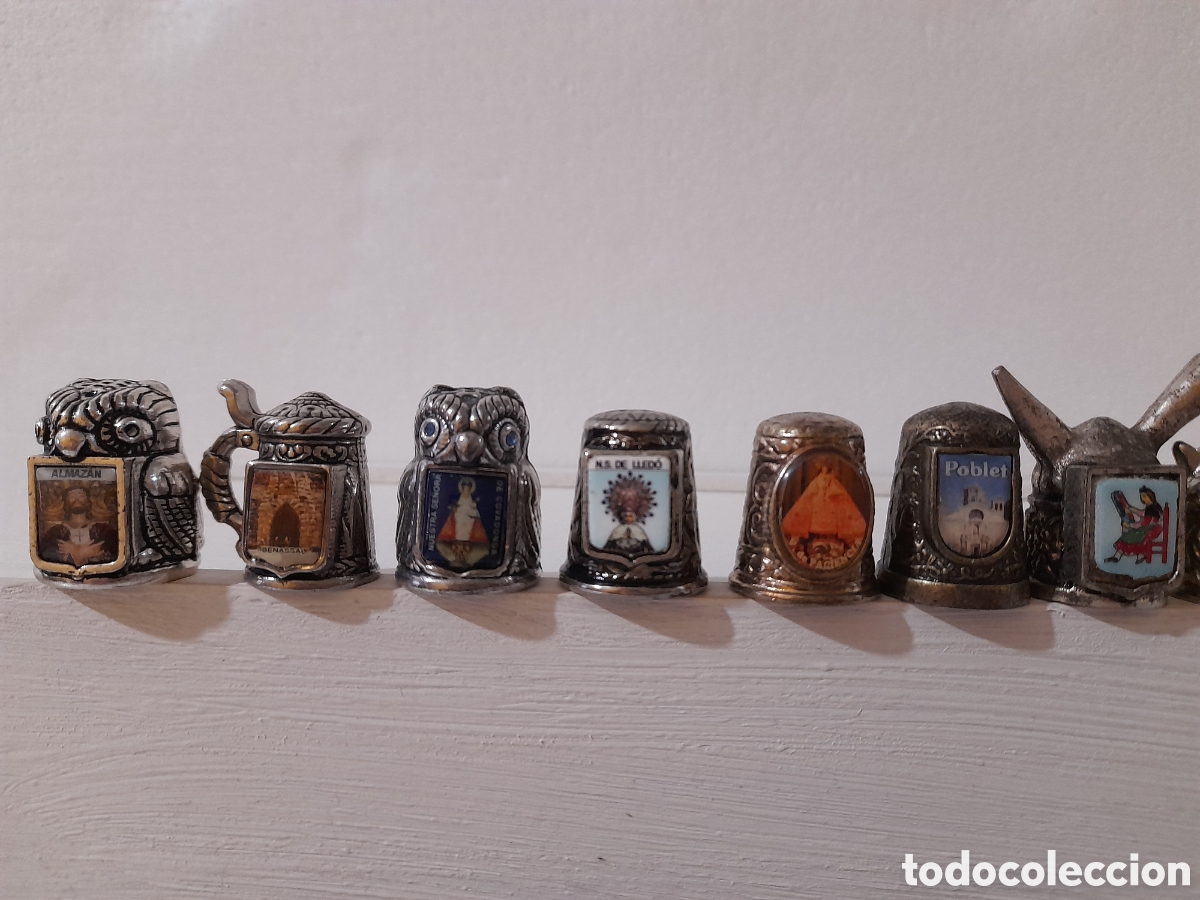 Coleccionismo de dedales: Lote 17 dedale metal. - Foto 3