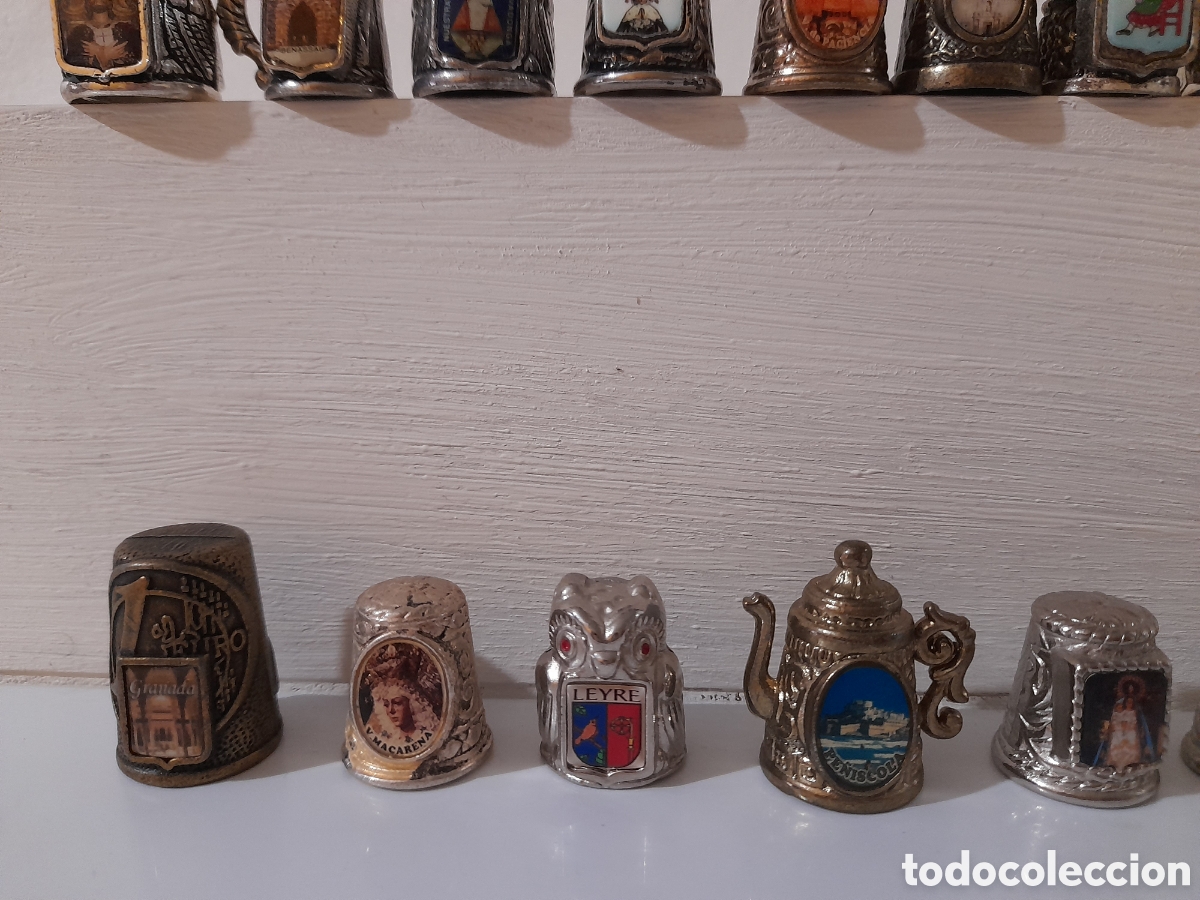 Coleccionismo de dedales: Lote 17 dedale metal. - Foto 4