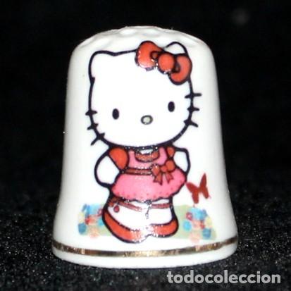 Coleccionismo de dedales: Dedal porcelana -Hello Kitty - Foto 1