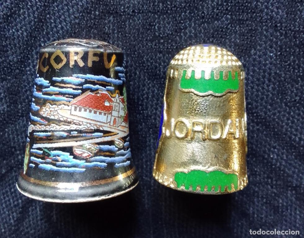 Coleccionismo de dedales: 2 dedales Jordan / Corfu - Foto 2