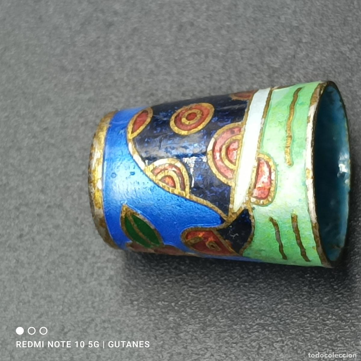 Coleccionismo de dedales: DEDAL DE METAL ESMALTADO - Foto 2