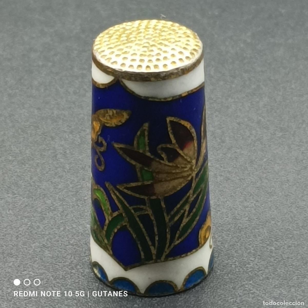 Coleccionismo de dedales: DEDAL DE METAL ESMALTADO - Foto 2