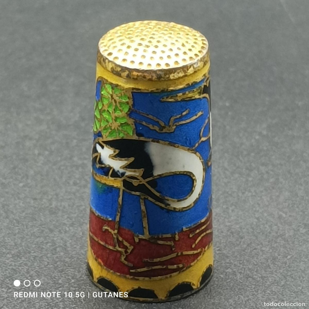 Coleccionismo de dedales: DEDAL DE METAL ESMALTADO - Foto 2