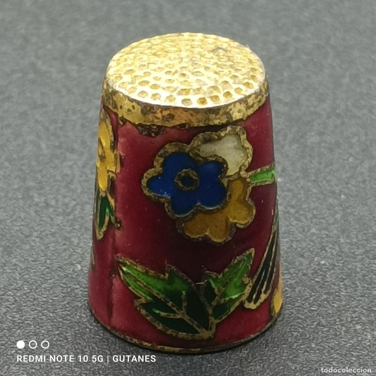 Coleccionismo de dedales: DEDAL DE METAL ESMALTADO - Foto 2