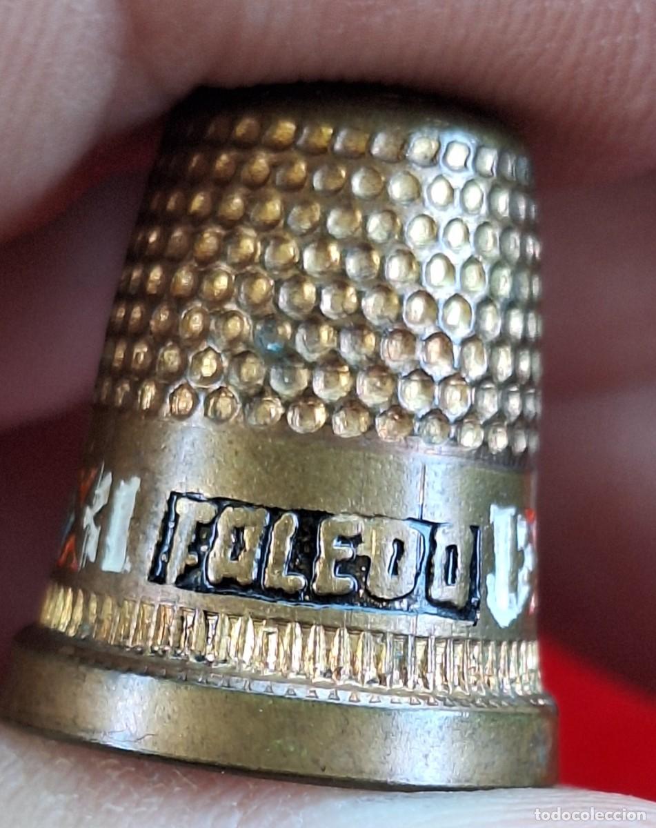 Coleccionismo de dedales: Dedal Damasquinado Toledo - Foto 4