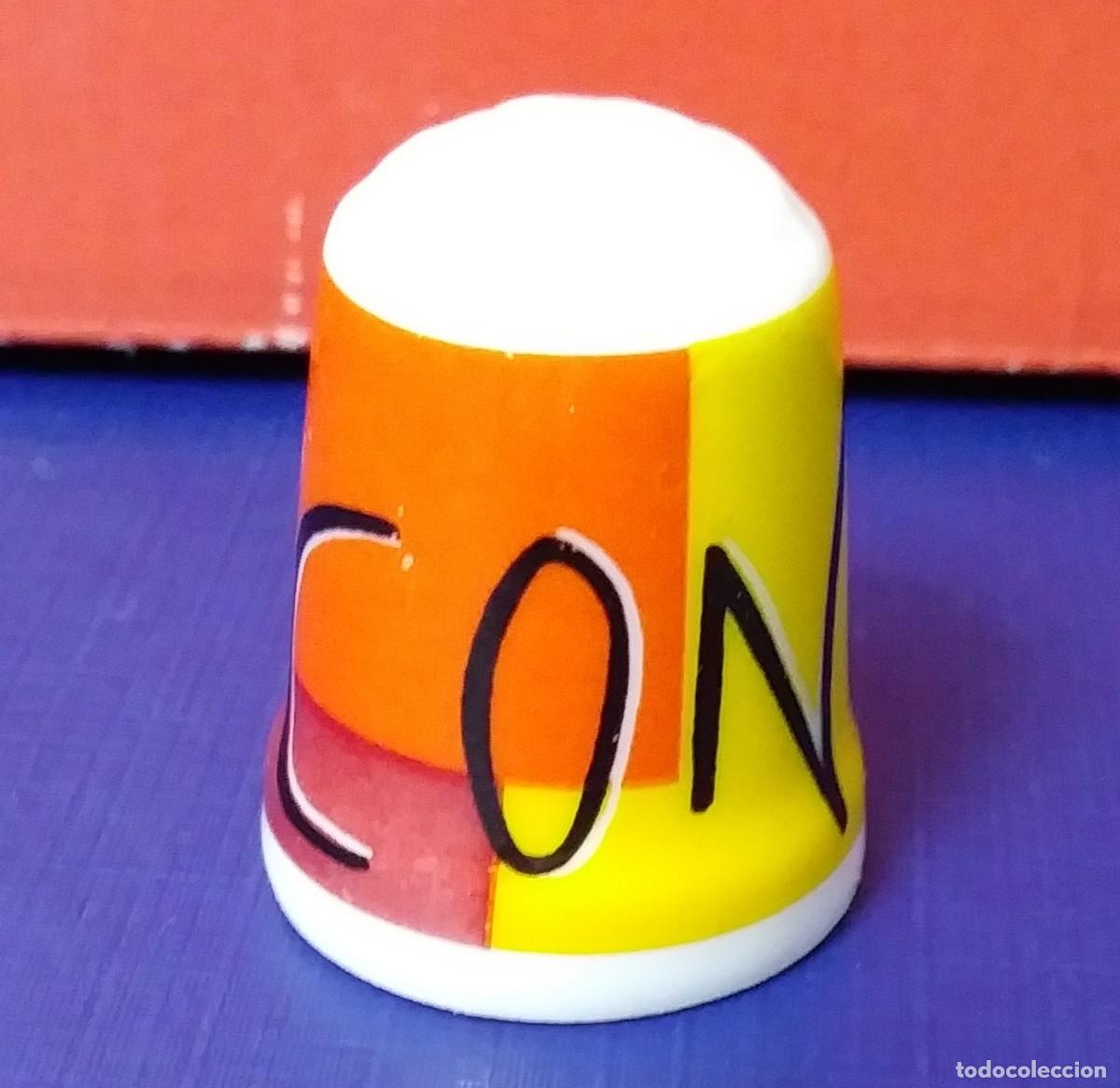 Coleccionismo de dedales: DEDAL DE PORCELANA - CONIL - Foto 1