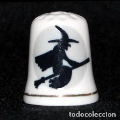 Coleccionismo de dedales: DEDAL PORCELANA - BRUJA - Foto 1