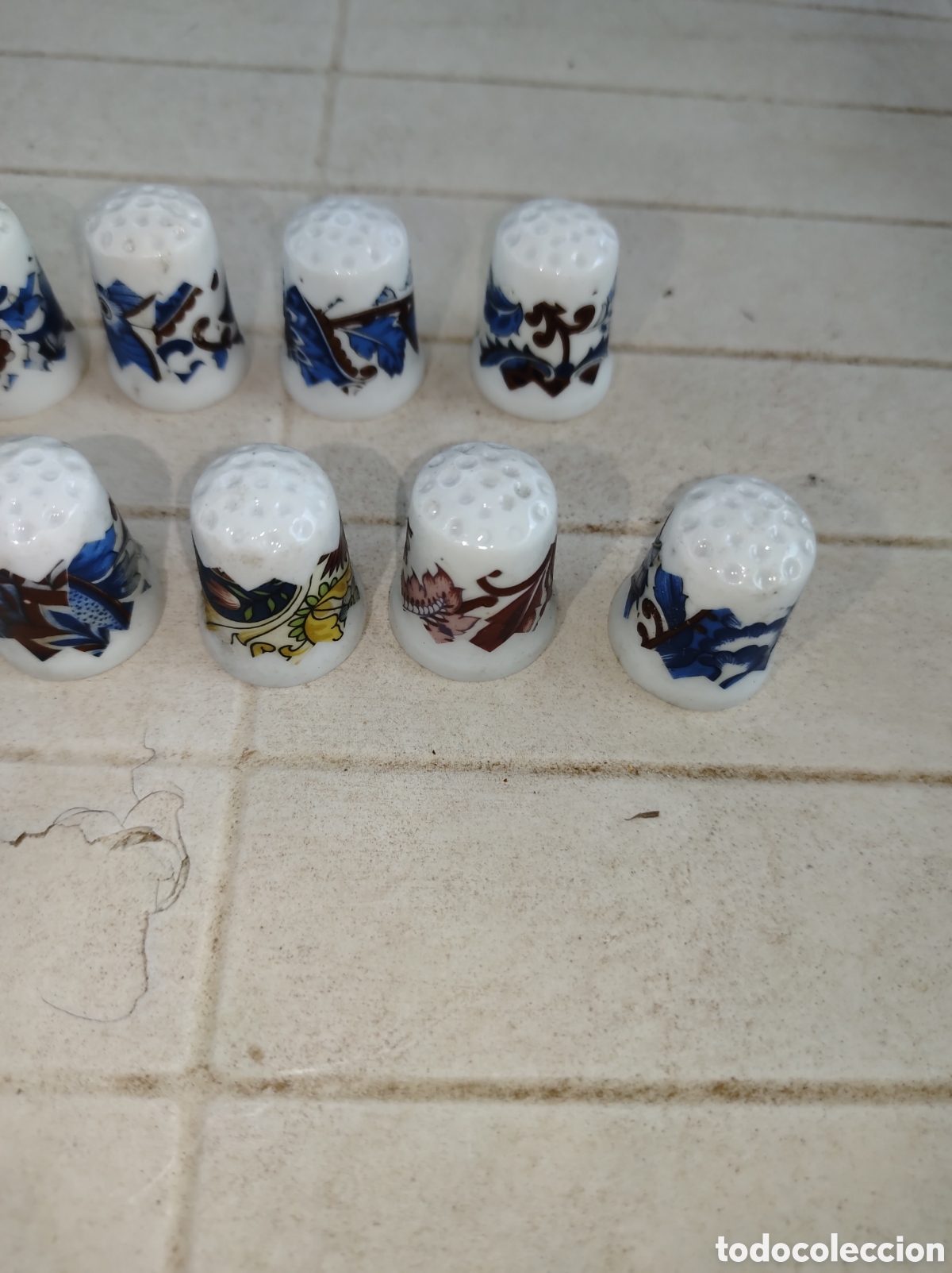 Coleccionismo de dedales: Lote de 20 dedales ceramica - Foto 5