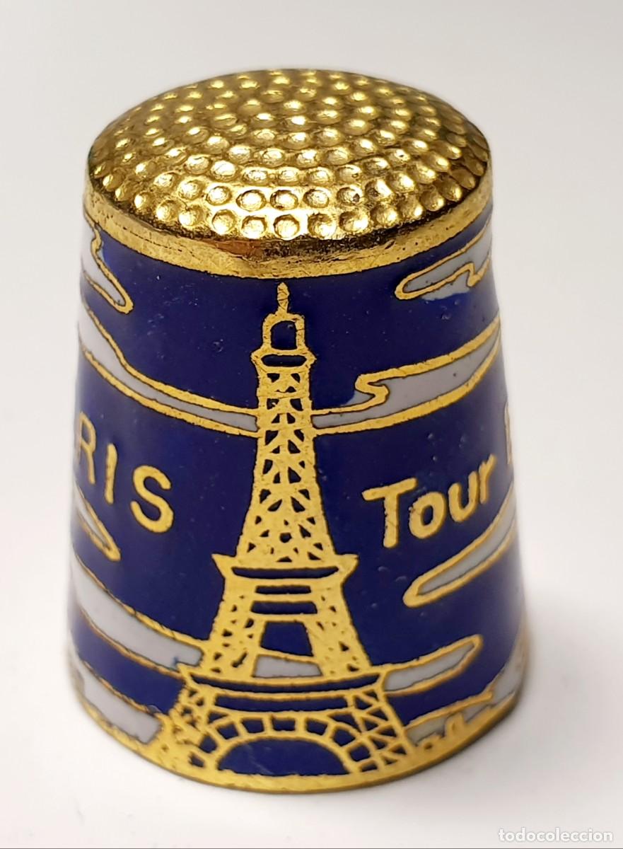 Coleccionismo de dedales: PARIS TORRE EIFFEL *** DEDAL METAL ESMALTADO - Foto 1