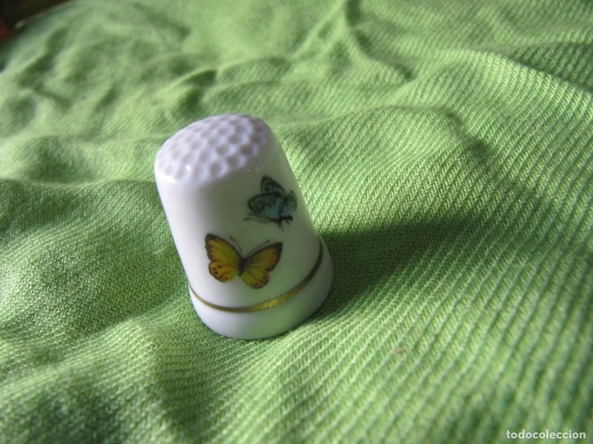 Coleccionismo de dedales: DEDAL MARIPOSAS FILO DORADO - Foto 1