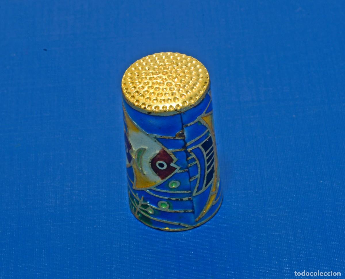 Coleccionismo de dedales: DEDAL CLOISONN&Eacute; PECES - Foto 2