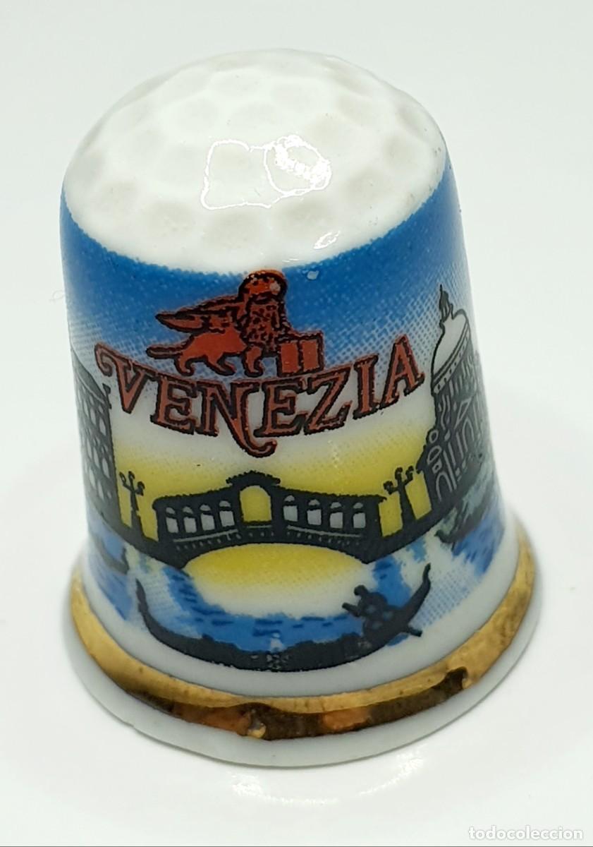 Coleccionismo de dedales: VENECIA *** DEDAL DE PORCELANA - Foto 1