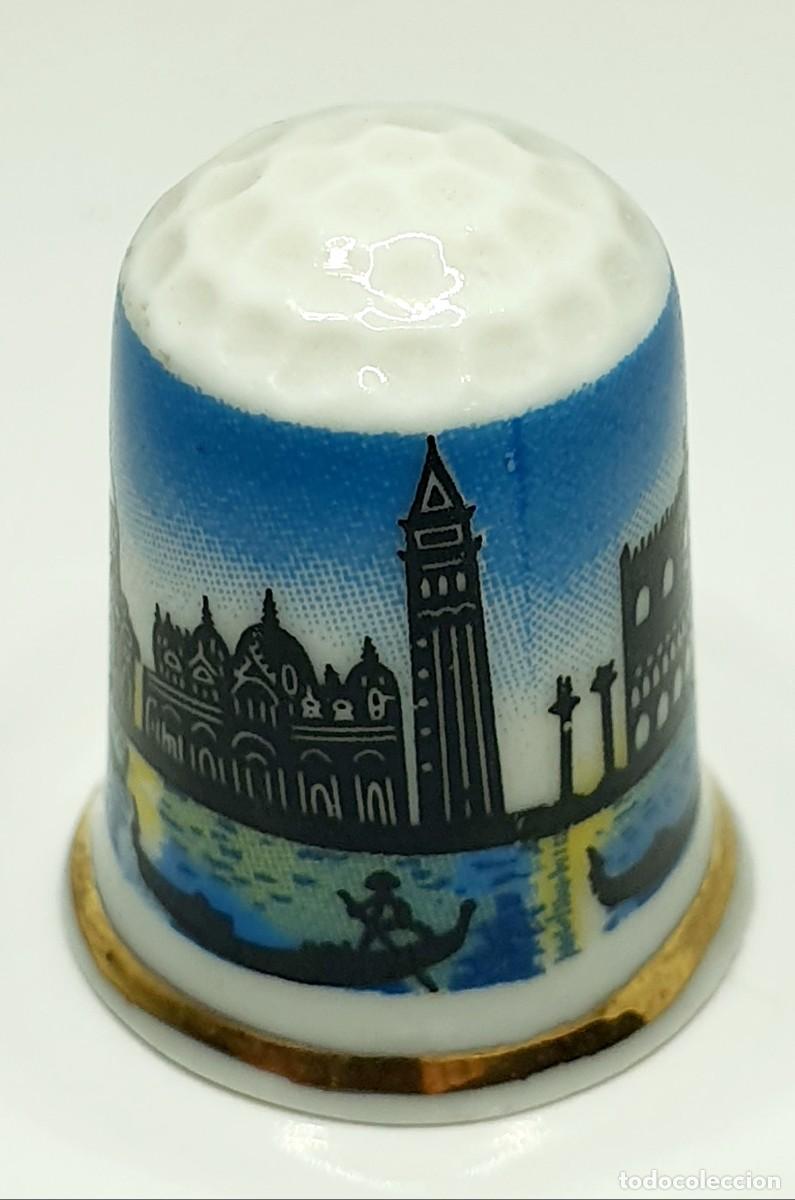 Coleccionismo de dedales: VENECIA *** DEDAL DE PORCELANA - Foto 2