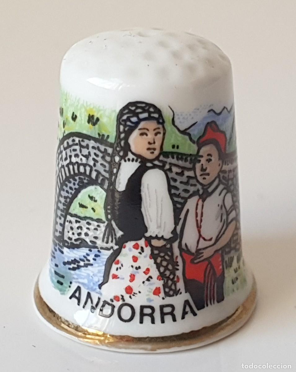 Coleccionismo de dedales: ANDORRA *** DEDAL DE PORCELANA - Foto 1
