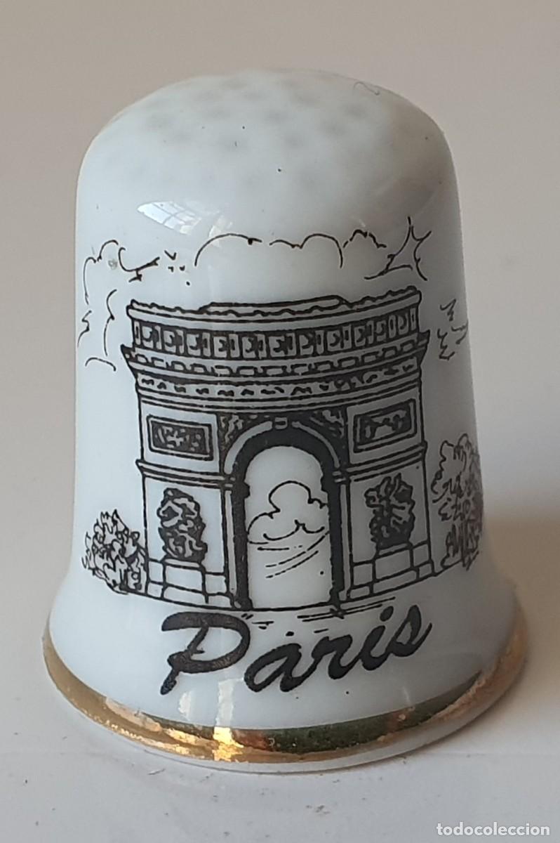Coleccionismo de dedales: PARIS *** DEDAL DE PORCELANA - Foto 1