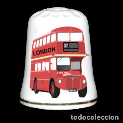 Coleccionismo de dedales: Dedal porcelana - Londres - Foto 1