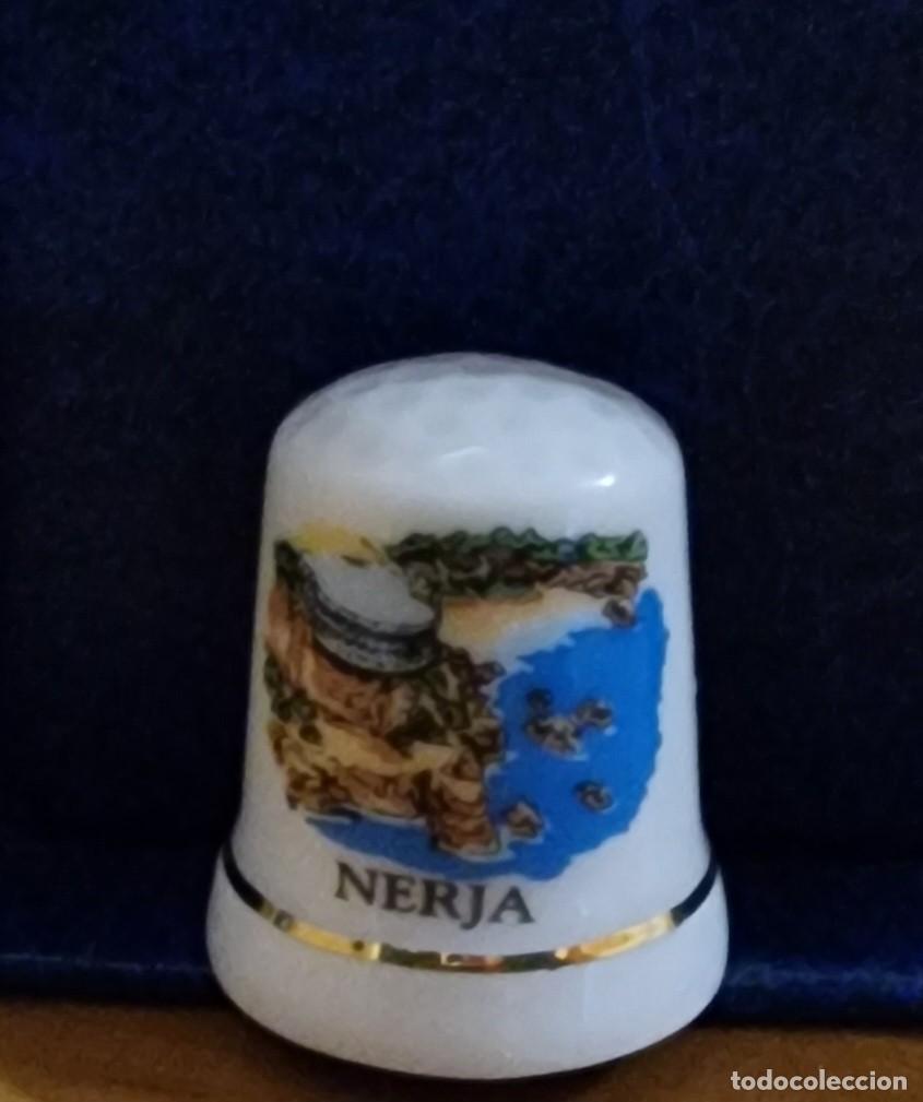 Coleccionismo de dedales: dedal porcelana rdo.de Nerja - Foto 1