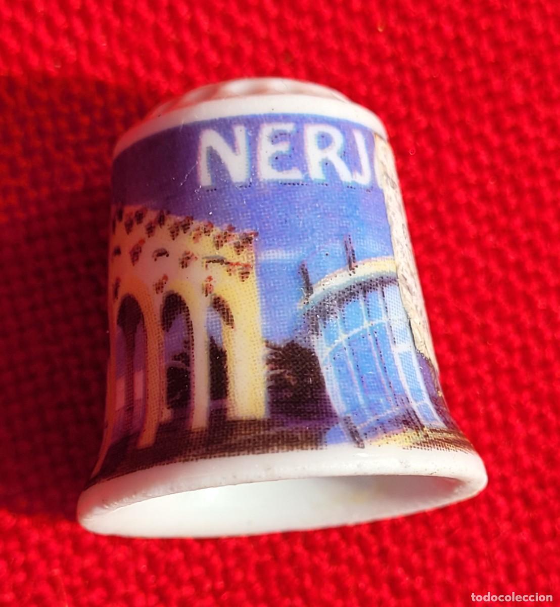 Coleccionismo de dedales: Dedal de porcelana , Nerja - Foto 1