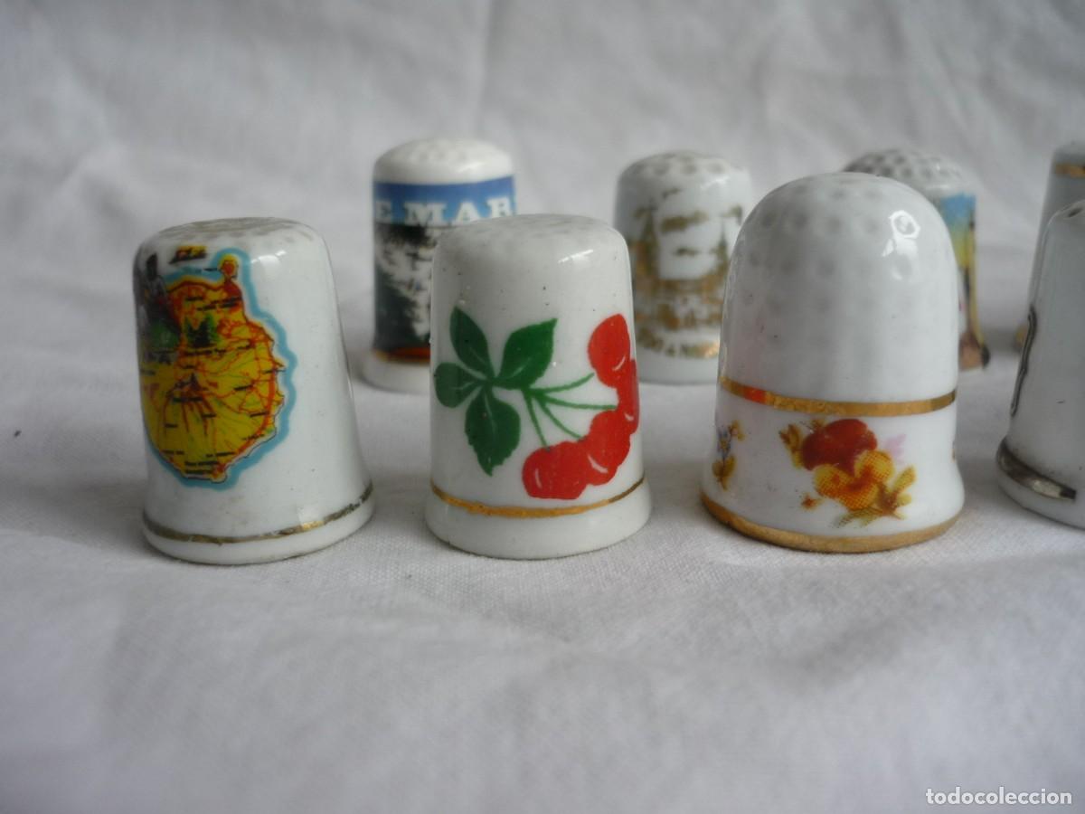 Coleccionismo de dedales: 17 dedales de porcelana - Foto 8