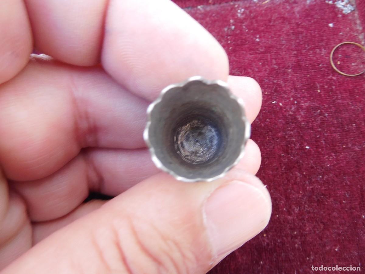 Coleccionismo de dedales: Dedal de plata antiguo - Foto 3