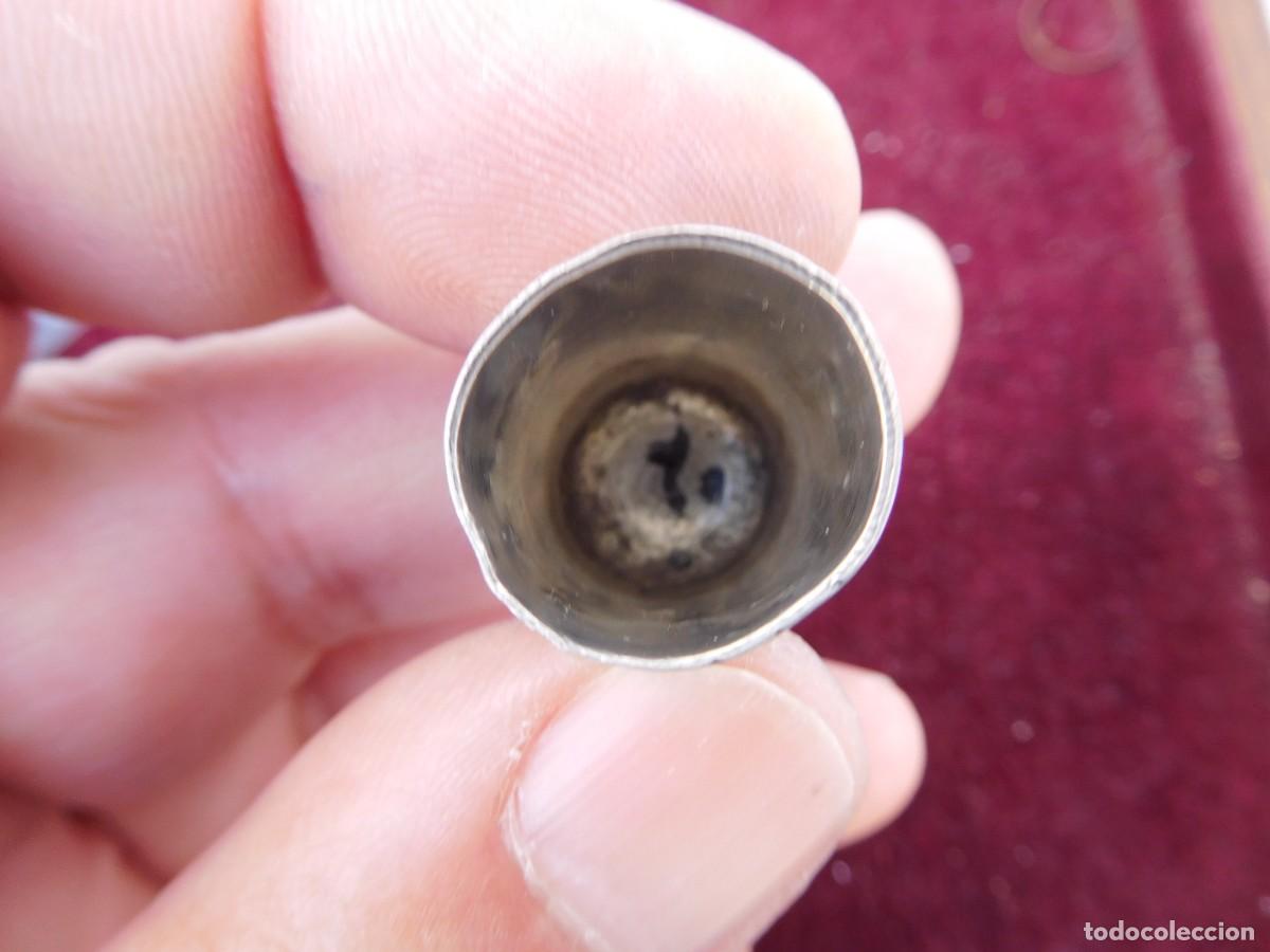 Coleccionismo de dedales: Dedal de plata antiguo - Foto 3