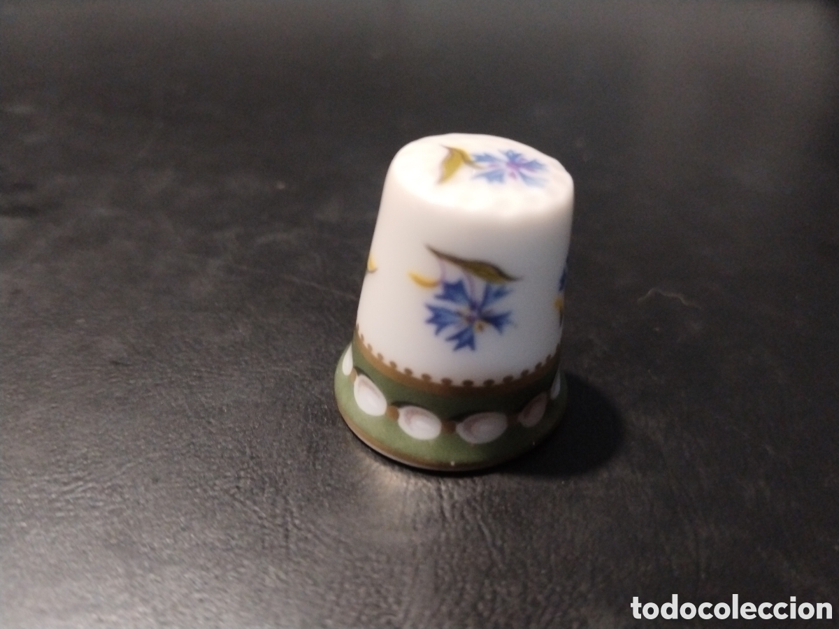 Coleccionismo de dedales: Dedal de Cer&aacute;mica. Flores - Foto 1