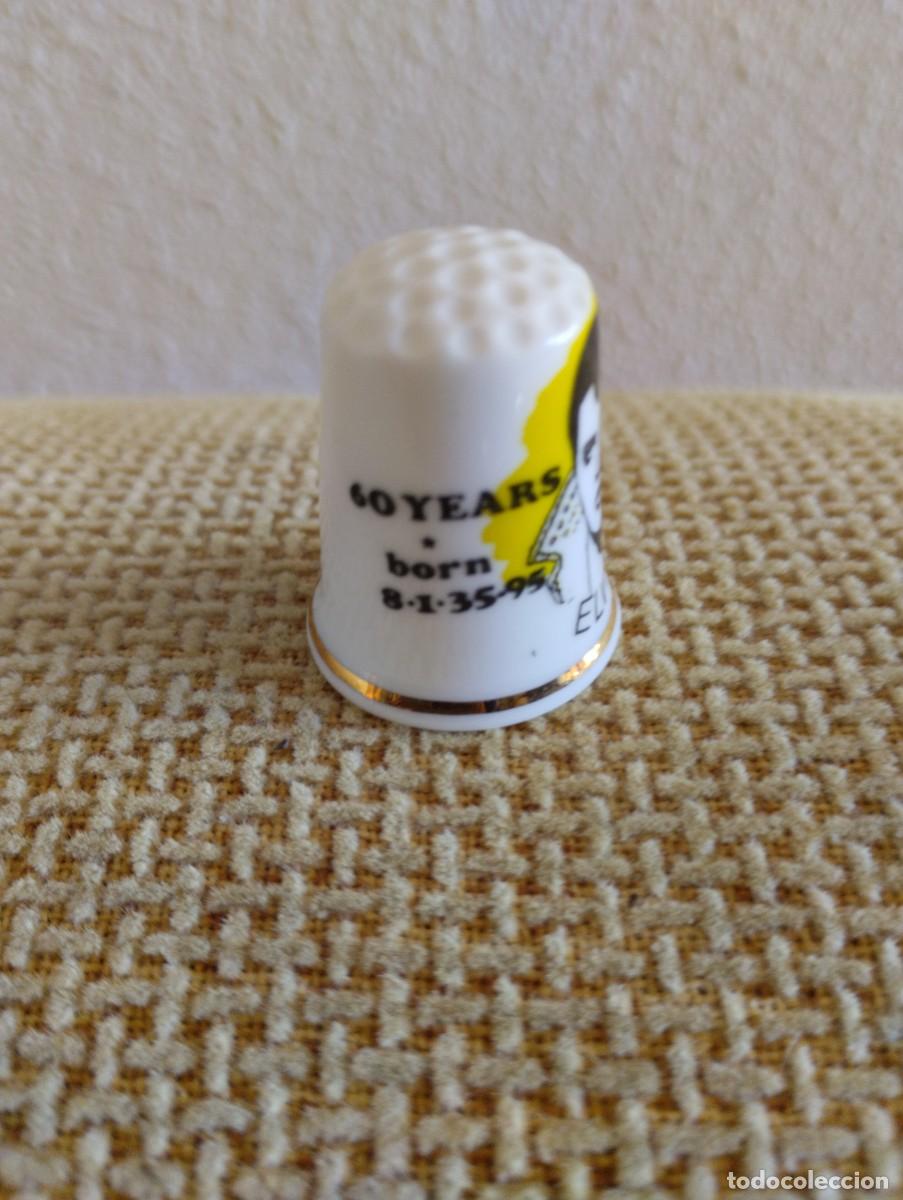 Coleccionismo de dedales: Dedal Elvis Birchcroft Fine Bone China - Foto 3