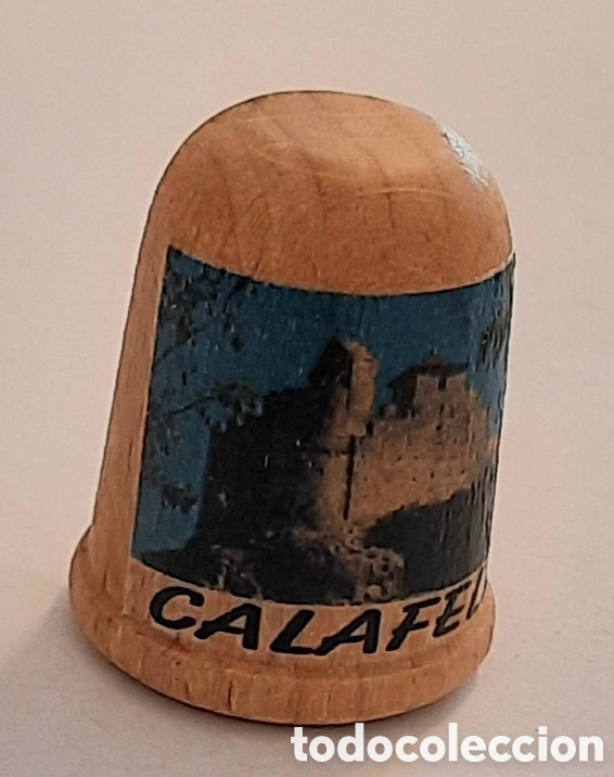 Coleccionismo de dedales: Dedal madera Calafell - Foto 1