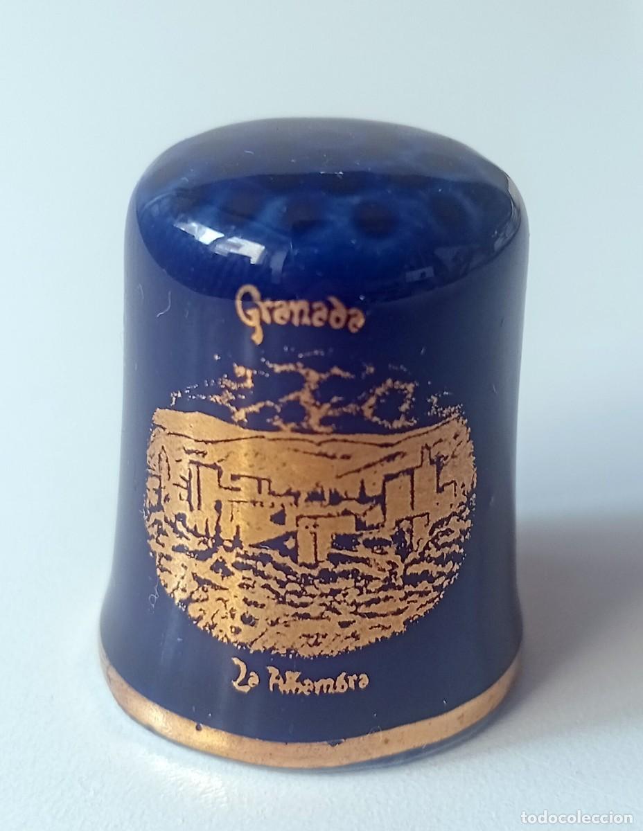 Coleccionismo de dedales: DEDAL RECUERDO DE LA ALHAMBRA DE GRANADA - Foto 1