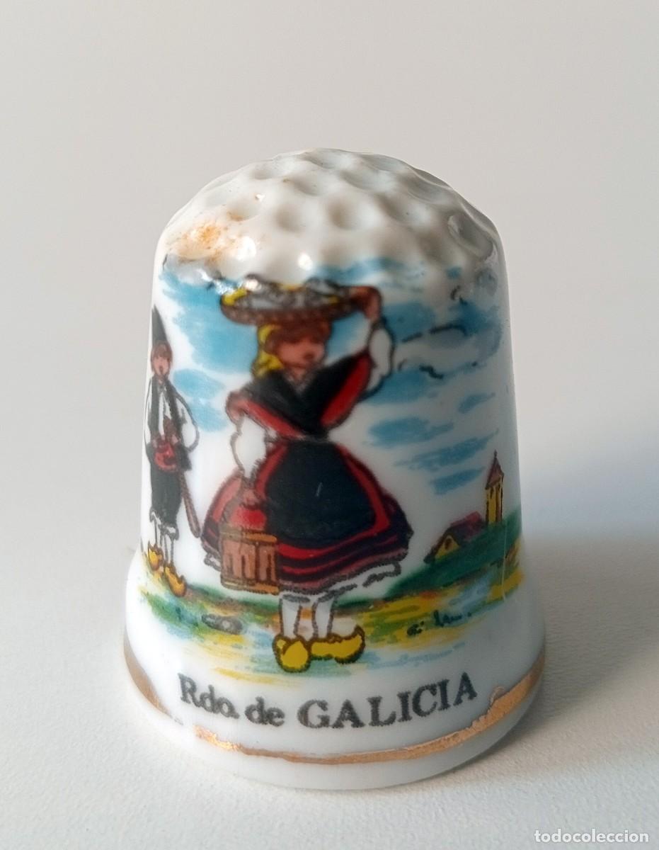 Coleccionismo de dedales: DEDAL RECUERDO DE GALICIA - Foto 1