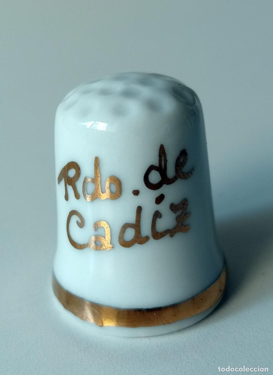 Coleccionismo de dedales: DEDAL RECUERDO DE C&Aacute;DIZ - Foto 2