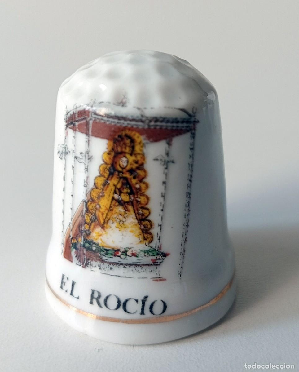 Coleccionismo de dedales: DEDAL RECUERDO DE LA VIRGEN DEL ROC&Iacute;O - Foto 1